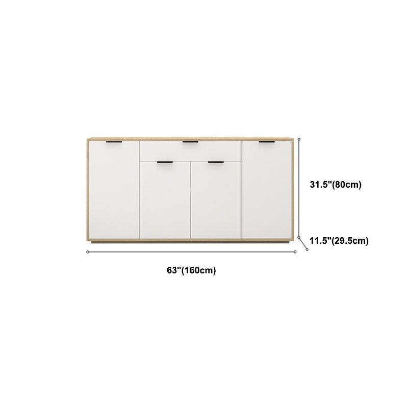 Sideboard in legno ingegnerizzato per la parte contemporaneo bianco per sala da pranzo