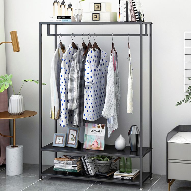 Eenvoudige hal boominvoerway metalen zwarte hal staan ​​stabiele zaalstandaard