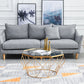 Modern Frame Coffee Table Round Glass Top Coffee Cocktail Table Clearhalo 'Coffee & Accent Tables' 'Coffee Tables' 'coffee_tables' 'furn' 'furn_coffee_tables' 'Furniture' 'Living Room Furniture' 1200x1200_2bad8455-a5eb-47ee-a883-6633e29bc904