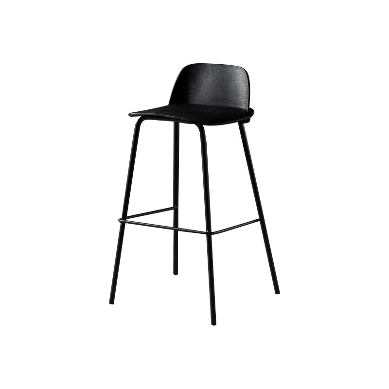 Contemporary Bar Stool Armless Plastic Low Back Counter Chair with Iron Base Clearhalo 'Bar Furniture' 'Bar Stools' 'bar_stools' 'furn' 'furn_bar_stools' 'furniture_bar_stools' 'Kitchen & Dining Furniture' 'kitchen&dining_furn' 'kitchen' 'kitchen_furn' Furniture' 1200x1200_2bae452f-5561-4bfa-8531-2defcff9c5c2