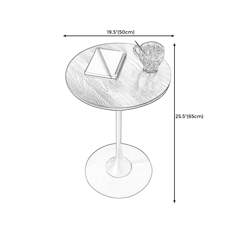 Pedestal Metal End Table Black/ Brown Round Wood Side End Table Clearhalo 'Coffee & Accent Tables' 'End & Side Tables' 'end_side_table' 'end_side_tables' 'furn' 'furn_end_side_tables' 'Furniture' 'furniture_end_side_table' 'Living Room Furniture' 1200x1200_2baf13b2-48e4-45ae-8530-a8832eb10663