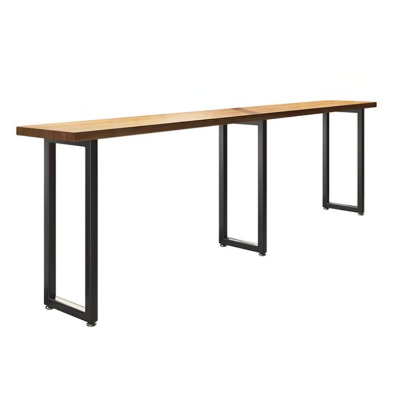 Industrial Bar Table Set 1/2/7 Pcs Solid Wood and Metal Bar Table and Stools Clearhalo 'Bar Furniture' 'furn' 'furn_home_bar_bar_sets' 'Furniture' 'Home Bars & Bar Sets' 'home_bar_bar_sets' 'Kitchen & Dining Furniture' 1200x1200_2bb0b616-243c-41f9-b3b6-fd858eda6284