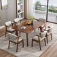 Kitchen Modern Solid Wood Dining Table of Trasitional Height with Formal Dining Room Sets Clearhalo 'Dining Room Sets' 'Dining Tables & Seating' 'dining_room_set' 'Furniture' 'furniture_dining_room_set' 'Kitchen & Dining Furniture' 'kitchen&dining_furn' 'kitchen' 1200x1200_2bb19848-4eb6-4f2f-9b2d-637f18d98e2a
