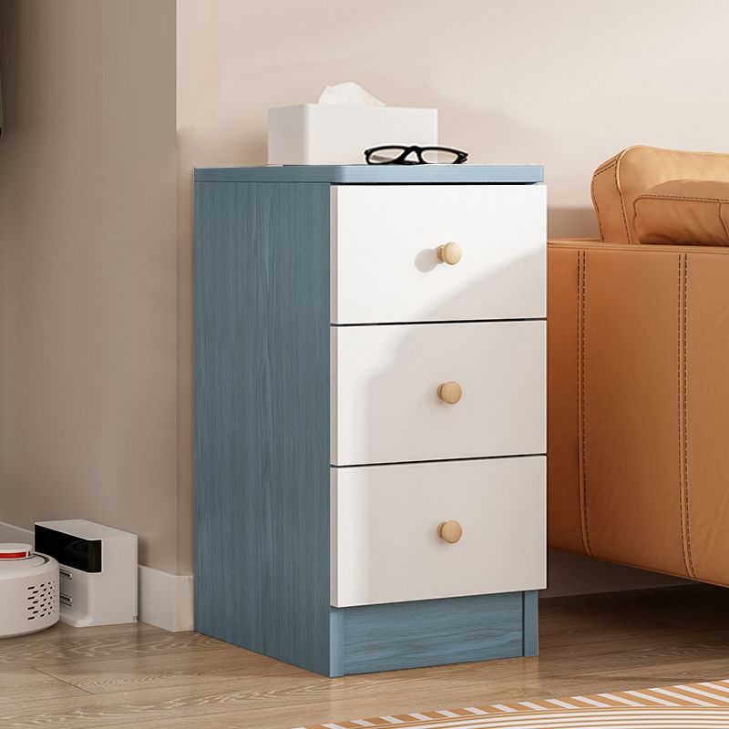 Contemporary Wooden Accent Cabinet Bar Pulls Handle Design Storage Cabinet