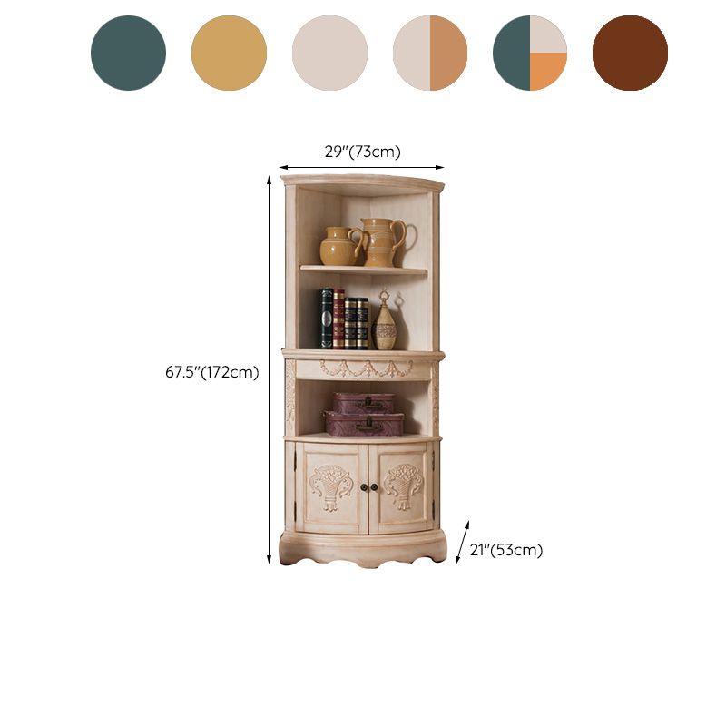 Triangular Wood Accent Cabinet Industrial 2 - Door Accent Cabinet Clearhalo 'Cabinets & Chests' 'cabinets_chests' 'furn' 'furn_cabinets_chests' 'Furniture' 'Living Room Furniture' 1200x1200_2bb2ddcb-fee7-4bbb-828b-696be279739d