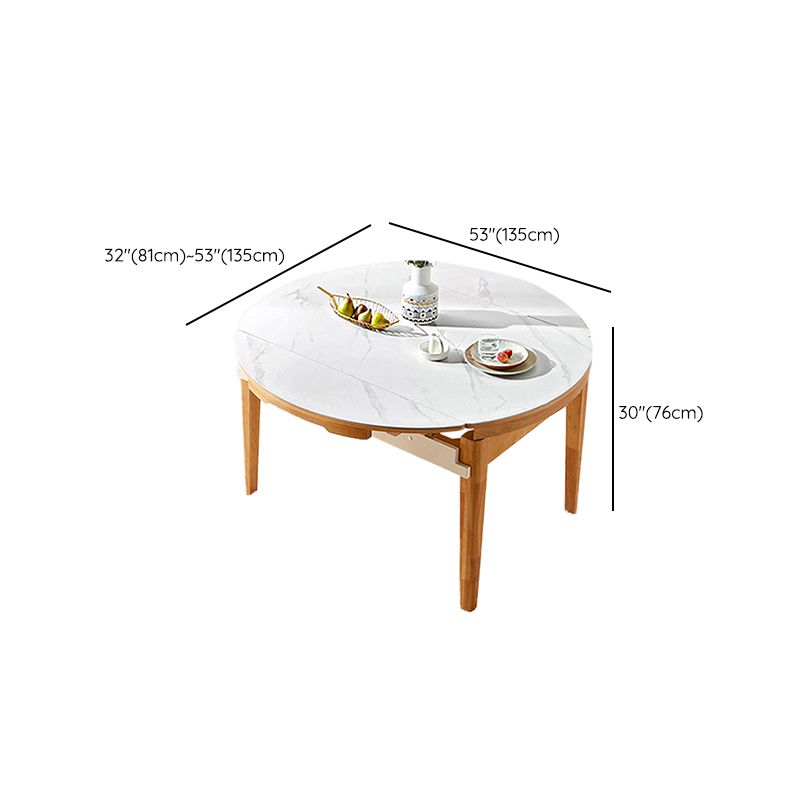 Stone Top Dinette Table with Wooden Frame Modern White Home Dining Table Clearhalo 'Dining Tables & Seating' 'Dining Tables' 'dining_table' 'furn' 'furn_dining_table' 'Furniture' 'Kitchen & Dining Furniture' 1200x1200_2bb43c6f-10e2-4b04-b445-8daa48056df1