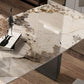 Modern Sintered Stone Top for Kitchen Dining Set Rectangle Standard Dining Set in White Clearhalo 'Dining Room Sets' 'Dining Tables & Seating' 'dining_room_set' 'furn' 'furn_dining_room_set' 'Furniture' 'furniture_dining_room_set' 'Kitchen & Dining Furniture' 'kitchen&dining_furn' 'kitchen' 1200x1200_2bb51968-5dde-4e01-9e49-3e3d2c1c7034