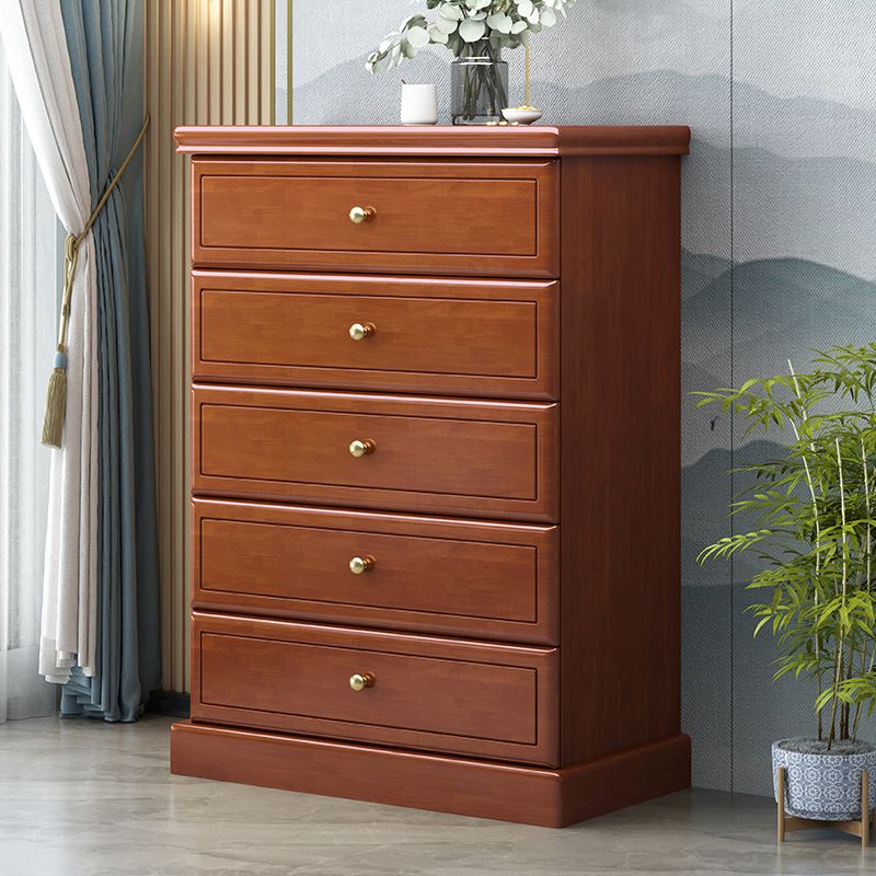 Moderne rechthoek bruine kastknoppen houten zijkast met lade