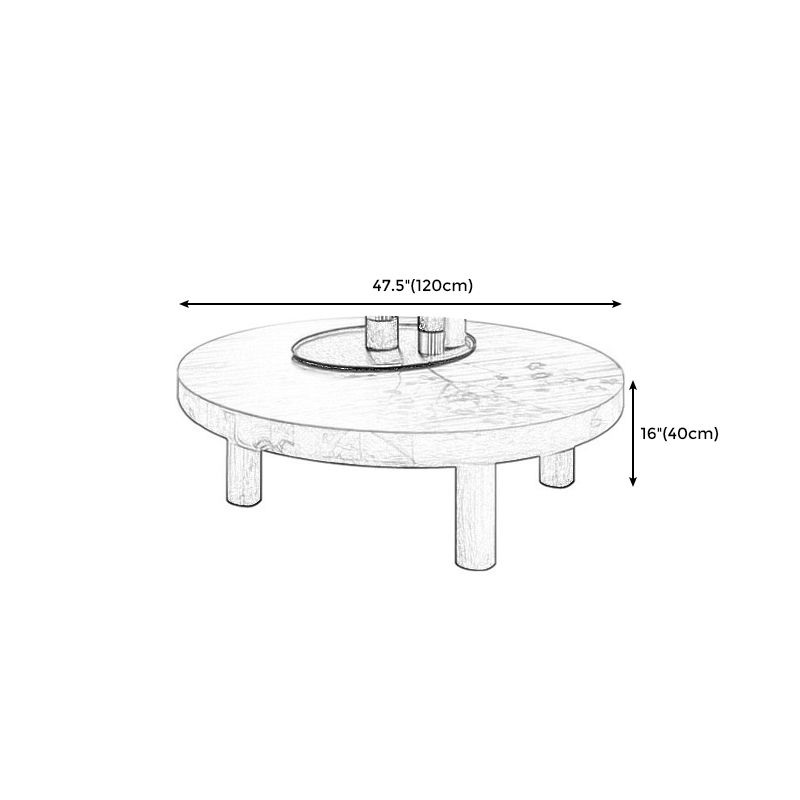 Traditional Wood Cocktail Table 3 Legs Coffee Table for Dining Room Clearhalo 'Coffee & Accent Tables' 'Coffee Tables' 'coffee_tables' 'furn' 'furn_coffee_tables' 'Furniture' 'furniture_coffee_tables' 'Living Room Furniture' 1200x1200_2bb5f7b2-b8c3-46c7-afcd-d9d2928b816b