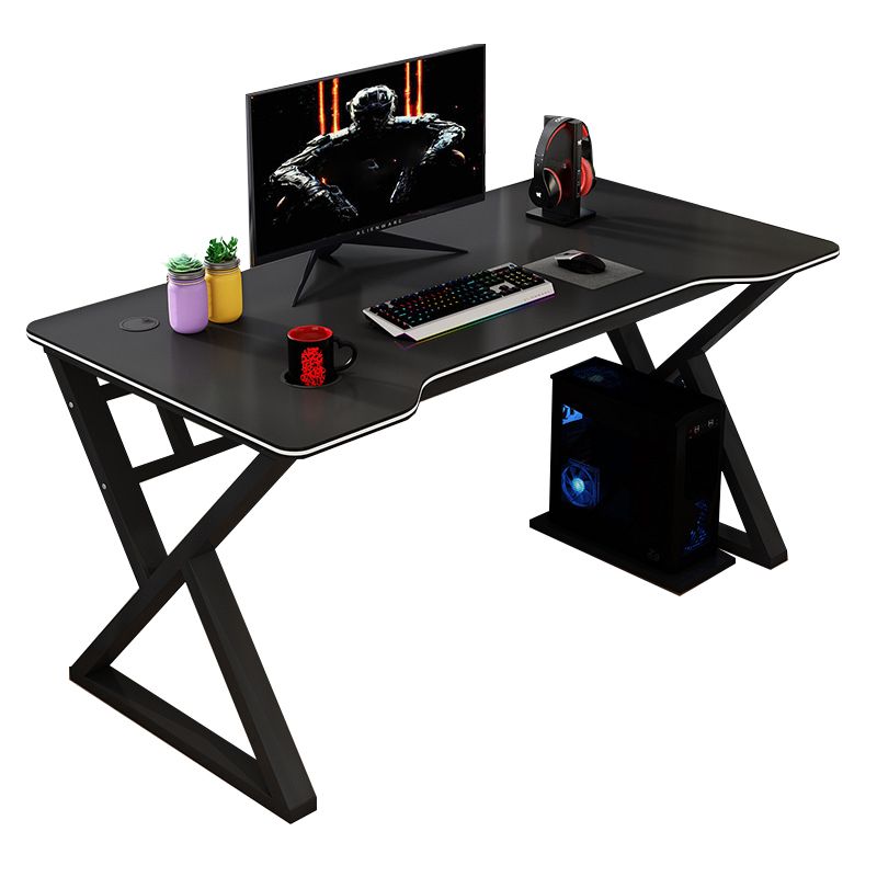 Modern Home Writing Desk Freeform Wood Office Office Office, 62.9 "L x 23.6" W