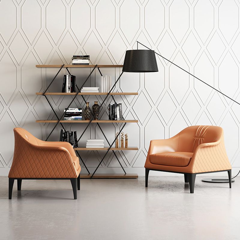 Living Room Mid-century Modern Accent Armchair Solid Color Arm Chair Clearhalo 'Accent Chairs' 'accent_chairs' 'Chairs & Seating' 'furn' 'furn_accent_chairs' 'Furniture' 'Living Room Furniture' 1200x1200_2bbaf818-9cf6-4293-bb3d-05ce4062b5e9