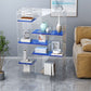 Contemporary Closed Back Standard Bookshelf Acrylic Bookcase Clearhalo 'Bookcases' 'furn' 'furn_bookcases' 'Furniture' 'Office Furniture' 1200x1200_2bbe1e8e-372f-440a-b95c-e6305bd25c57