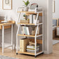 Industrial Style Wooden Bookshelf Open Home Shelf Bookcase with Caster Wheels Clearhalo 'Bookcases' 'furn' 'furn_bookcases' 'Furniture' 'furniture_bookcases' 'Office Furniture' 1200x1200_2bbf4435-9e16-456f-9505-f510708d1b36