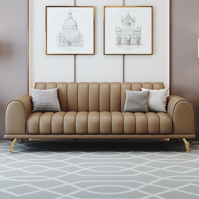 Modern Rolled Arm Sofa Standard Sofa with Sewn Pillow Back for Living Room Clearhalo 'Furniture' 'furniture_sofas' 'Living Room Furniture' 'Sofa' 'sofas' 1200x1200_2bbfd8c6-b1bc-4202-8a9c-6903afa0dd13