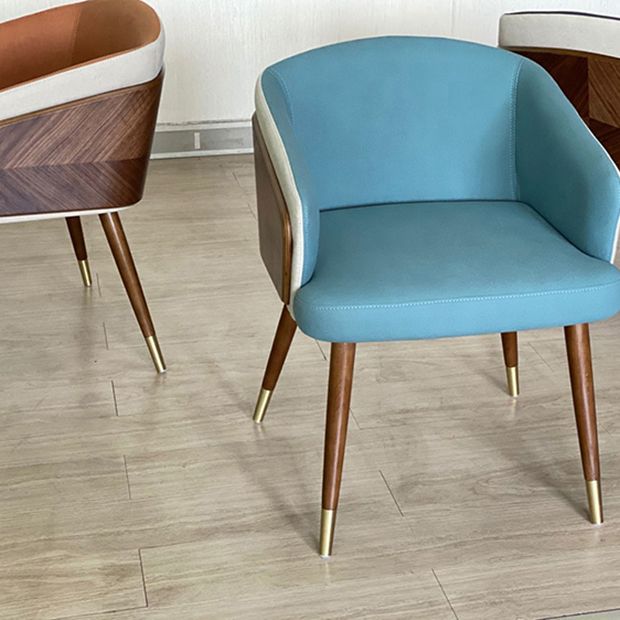 Contemporary Style Wooden Dining Chair Parsons Dining Arm Single Chair Clearhalo ' kitchen&dining_furn' 'Dining Chairs' 'Dining Tables & Seating' 'dining_chair' 'furn' 'furn_dining_chair' 'Furniture' 'furniture_dining_chair' 'Kitchen & Dining Furniture' 'kitchen' 1200x1200_2bbfe011-048d-4650-940b-a30c78c4526e