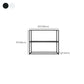 Iron Modern Console Table 9.84" W Frame Base Accent Table for Hall