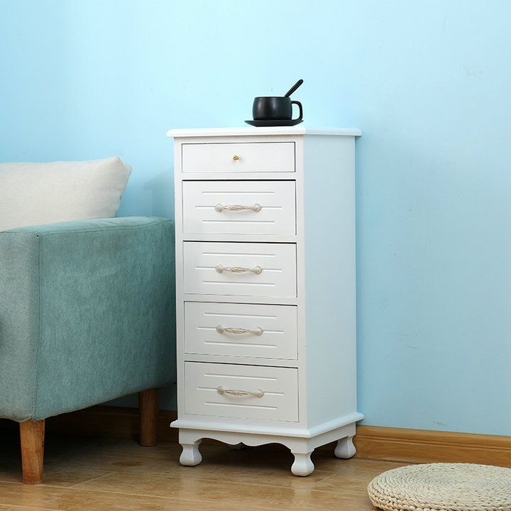 White Wooden Lingerie Chest Modern Style Vertical Storage Chest Dresser Clearhalo 'Bedroom Furniture' 'Dressers & Chests' 'dressers_chests' 'furn' 'furn_dressers_chests' 'Furniture' 1200x1200_2bc2228a-00a0-47b1-a3e7-527edb3978d0