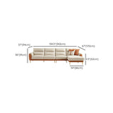 Faux Leather Glam Stain Resistant Square Arm Sofa for Living Room
