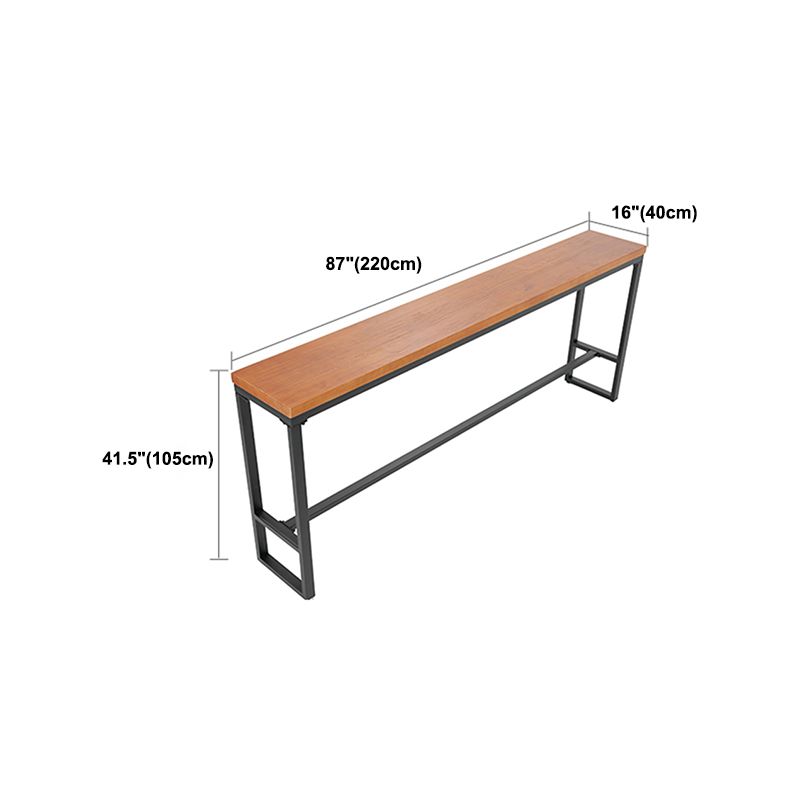 Tavolo da barra in legno massiccio marrone chiaro glam tavolo da bistrot con cavalletto