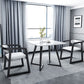 Industrial Square Shape Sintered Stone Dining Table White Standard Dining Table for Kitchen Clearhalo ' dining_table' 'Dining Tables & Seating' 'Dining Tables' 'furn' 'furn_dining_table' 'Furniture' 'furniture_dining_table' 'Kitchen & Dining Furniture' 'kitchen&dining_furn' 'kitchen' 'kitchen_dining_table' 1200x1200_2bc8632e-f1a8-4f23-952d-a4de6e3dfeeb