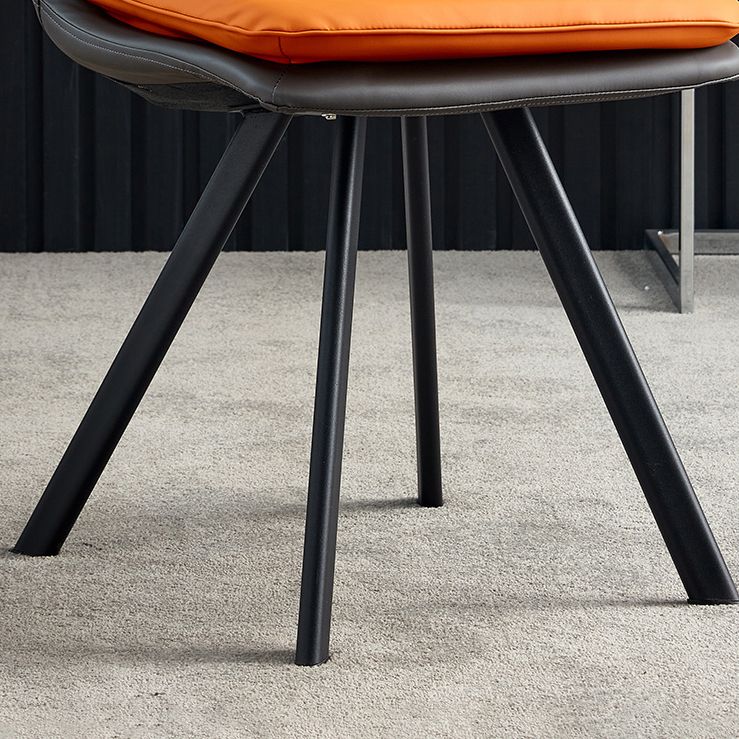 Contemporary Style Metal Dining Chair Dining Armless Side Chairs for Kitchen Clearhalo ' kitchen&dining_furn' 'Dining Chairs' 'Dining Tables & Seating' 'dining_chair' 'furn' 'furn_dining_chair' 'Furniture' 'furniture_dining_chair' 'Kitchen & Dining Furniture' 'kitchen' 1200x1200_2bc8fa03-1f77-4f89-9853-0f283babd03d