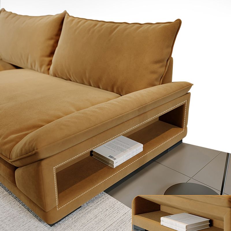 Cuscini standard del soggiorno stazionario giallo posti a sedere contemporanei