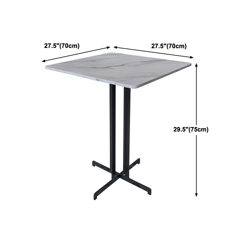 Industrial Style Dining Table White Sintered Stone Dining Table with Black Frame for Dinning Room Clearhalo ' dining_table' 'Dining Tables & Seating' 'Dining Tables' 'furn' 'furn_dining_table' 'Furniture' 'furniture_dining_table' 'Kitchen & Dining Furniture' 'kitchen&dining_furn' 'kitchen' 'kitchen_dining_table' 1200x1200_2bcb72c3-7196-4f33-bf95-e29de523efda