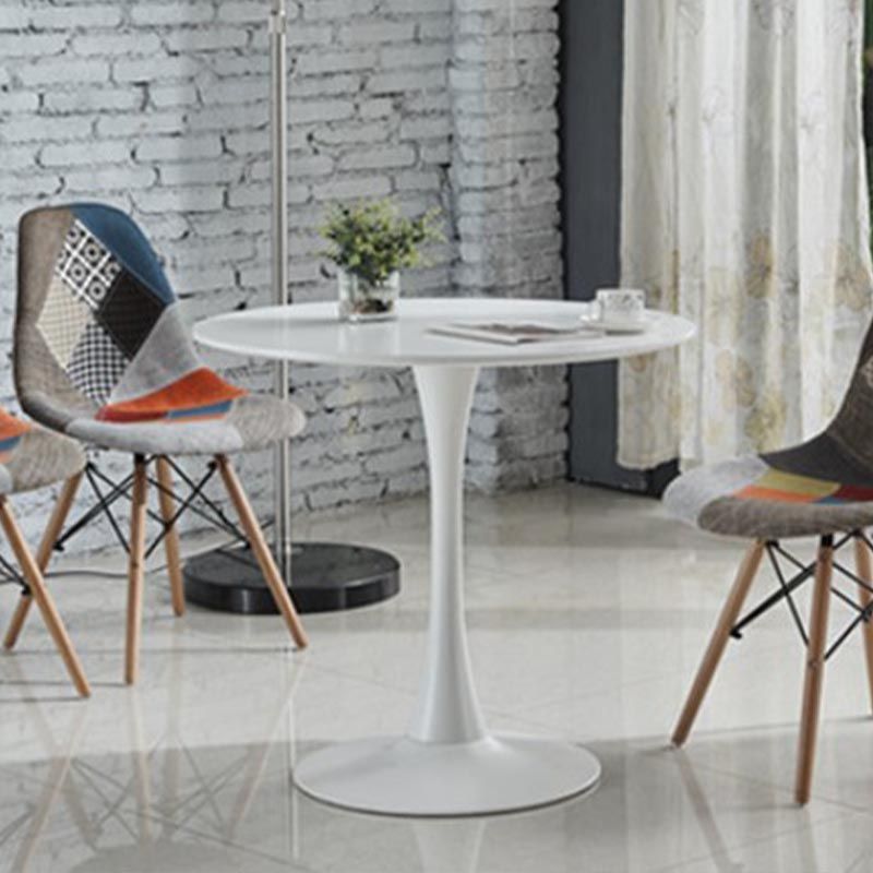 Modern Round Top Dinette Table Metal Base Dining Table for Restaurant Clearhalo 'Dining Tables & Seating' 'Dining Tables' 'dining_table' 'furn' 'furn_dining_table' 'Furniture' 'furniture_dining_table' 'Kitchen & Dining Furniture' 'kitchen' 'kitchen_dining_table' 1200x1200_2bcb7f7f-033a-4241-a9d9-ecec20f1e9ae