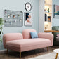 Grey/Blue/Pink Velvet Sofa 55.12"/63" Wide Square Arm Loveseat Clearhalo 'furn' 'furn_sofas' 'Furniture' 'furniture_sofas' 'kitchen' 'kitchen_sofas' 'Living Room Furniture' 'Sofa' 'sofas' 1200x1200_2bcf3f6d-ea42-4ffb-ab48-79bbbc64dffd