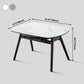 Modern Sintered Stone Dining Table 51.18" Round Drop-Leaf Table with Black Frame Clearhalo ' dining_table' 'Dining Tables & Seating' 'Dining Tables' 'furn' 'furn_dining_table' 'Furniture' 'furniture_dining_table' 'Kitchen & Dining Furniture' 'kitchen&dining_furn' 'kitchen' 'kitchen_dining_table' 1200x1200_2bd27422-5d6a-45ec-af18-84294323447c
