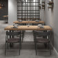Industrial Style Solid Wood Dining Table Brown Rectangle Table with Sled Base for Dinning Room Clearhalo ' dining_table' 'Dining Tables & Seating' 'Dining Tables' 'furn' 'furn_dining_table' 'Furniture' 'furniture_dining_table' 'Kitchen & Dining Furniture' 'kitchen&dining_furn' 'kitchen' 'kitchen_dining_table' 1200x1200_2bd32bf9-b39e-4414-95a9-8787a803af3d