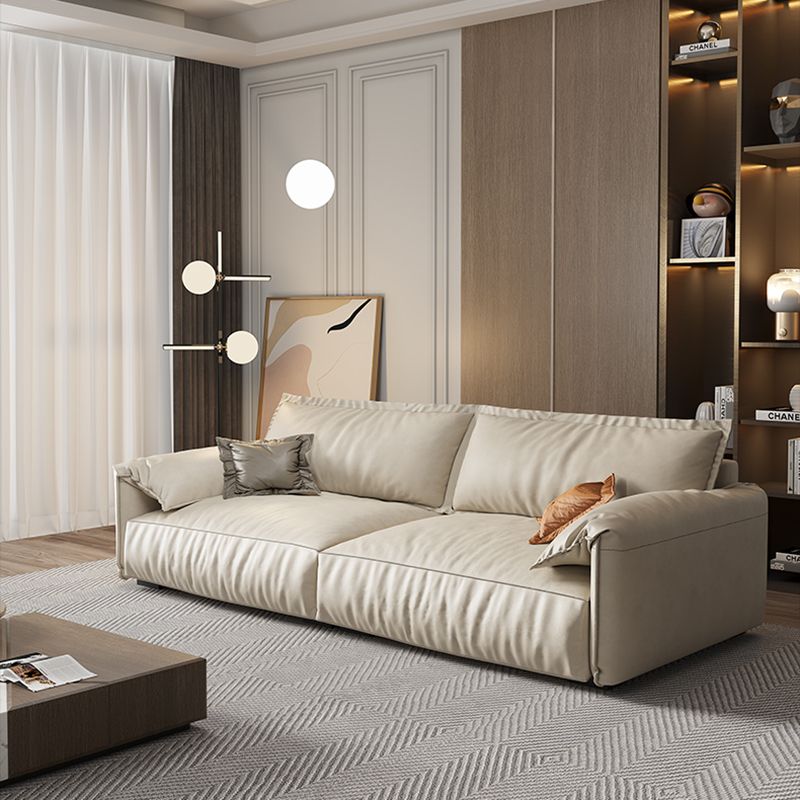 35.04" H Pillow Top Arm Modern Sofa with Bolster Pillows Standard Sofa Clearhalo 'furn' 'furn_sofas' 'Furniture' 'furniture_sofas' 'Living Room Furniture' 'Sofa' 'sofas' 1200x1200_2bd3ba87-2f56-4d48-bf3e-885fb640398b