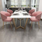 Contemporary Rectangle Table Set 1/2/5 Pieces Dining Set for Home