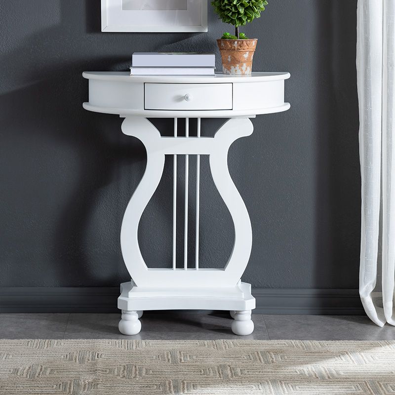 Table de consola de 1 cortavadora 30.32 "Mesa de acento de madera maciza de madera maciza para Hall