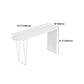 Solid Wood Bar Table Contemporary Bar Table with Sled Base in White Clearhalo 'Bar Furniture' 'Bar Tables' 'bar_tables' 'furn' 'furn_bar_tables' 'Furniture' 'furniture_bar_tables' 'Kitchen & Dining Furniture' 1200x1200_2bd5729d-95f3-4c71-ae60-31fbf6796d55