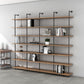 9.84"W Bookshelf Industrial Style Wall Mounted Bookcase for Home and Office