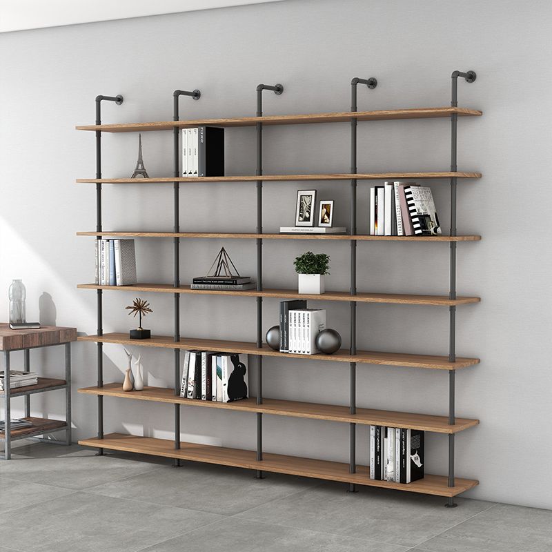9.84"W Bookshelf Industrial Style Wall Mounted Bookcase for Home and Office