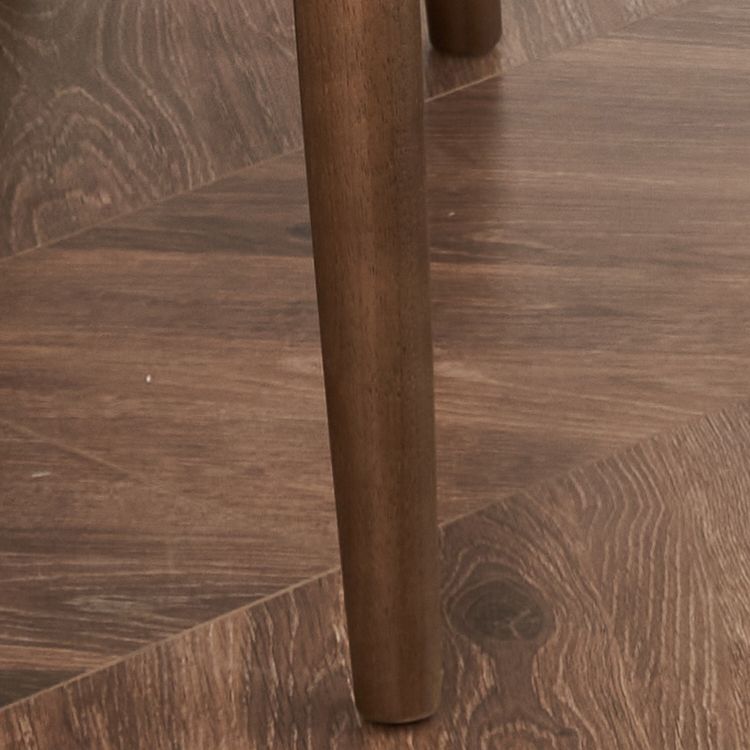 Solide houten eetkamerstoel moderne stijl open rug armloze stoel voor eetkamer