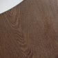 Round Convertible Dining Table Modern Solid Wood Pedestal Table in Brown