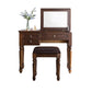 Solid Wood Vanity Dressing Table Traditional Flip-Top Makeup Vanity Desk