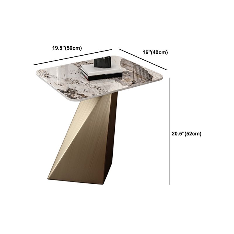 Table d'appoint en acier en acier de 20,5 "de haut de haut