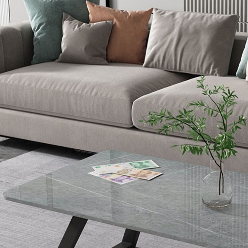 17.7"Tall Sled Metal Base Rectangular Slate Table Top Coffee Table Clearhalo 'Coffee & Accent Tables' 'Coffee Tables' 'coffee_tables' 'furn' 'furn_coffee_tables' 'Furniture' 'Living Room Furniture' 1200x1200_2bdabe12-2ac2-4d34-8750-a02f700c9a2f