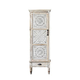 Industrial Wood Accent Cabinet White Accent Cabinet in Distressed Finish Clearhalo 'Cabinets & Chests' 'cabinets_chests' 'furn' 'furn_cabinets_chests' 'Furniture' 'Living Room Furniture' 1200x1200_2bddad83-b351-4173-8a0a-28d002d332d2