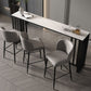 Contemporary Style Sintered Stone Table Rectangle Bar Counter Table for Home Clearhalo 'Bar Furniture' 'Bar Tables' 'bar_tables' 'furn' 'furn_bar_tables' 'Furniture' 'furniture_bar_tables' 'Kitchen & Dining Furniture' 1200x1200_2be0bb5a-5ef3-430b-b90c-f0034c433185