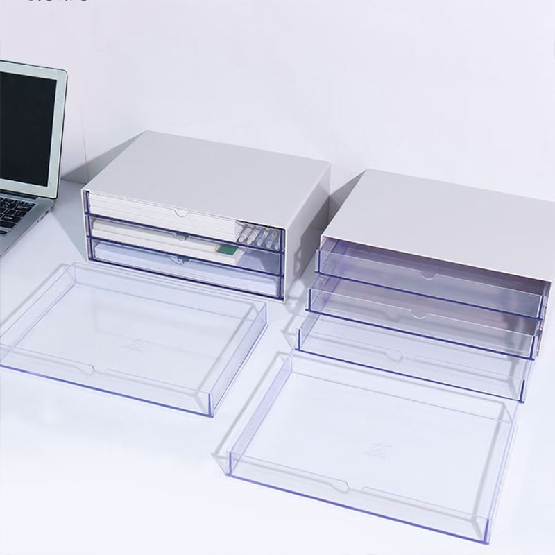 ACRYLIC ACRílico moderno con 3 cajones Archivo para el hogar u oficina