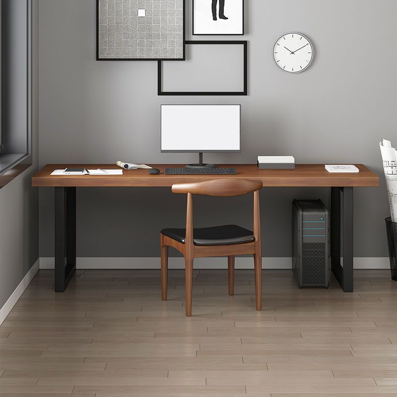 Industrial Writing Desk Solid Wood Sled Base Office Desk , 29.53-inch Tall Clearhalo 'furn' 'furn_office_desk' 'Furniture' 'Office Desks' 'Office Furniture' 'office_desk' 1200x1200_2be1885f-1ac2-4f91-8e26-67219e308035