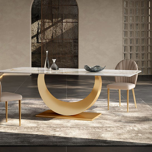 Glam 1/3/4/5/7 Pieces Dining Set Sintered Stone Dining Table Set Clearhalo 'Dining Room Sets' 'Dining Tables & Seating' 'dining_room_set' 'furn' 'furn_dining_room_set' 'Furniture' 'furniture_dining_room_set' 'Kitchen & Dining Furniture' 1200x1200_2be2249f-3e8f-4eee-95f2-72cb69a2db3b