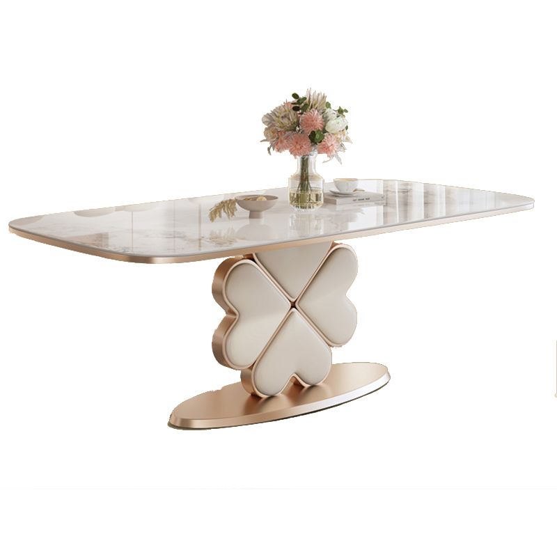 モダンな長方形1/4/5/7ピース家具焼き石のダイニングセットセット