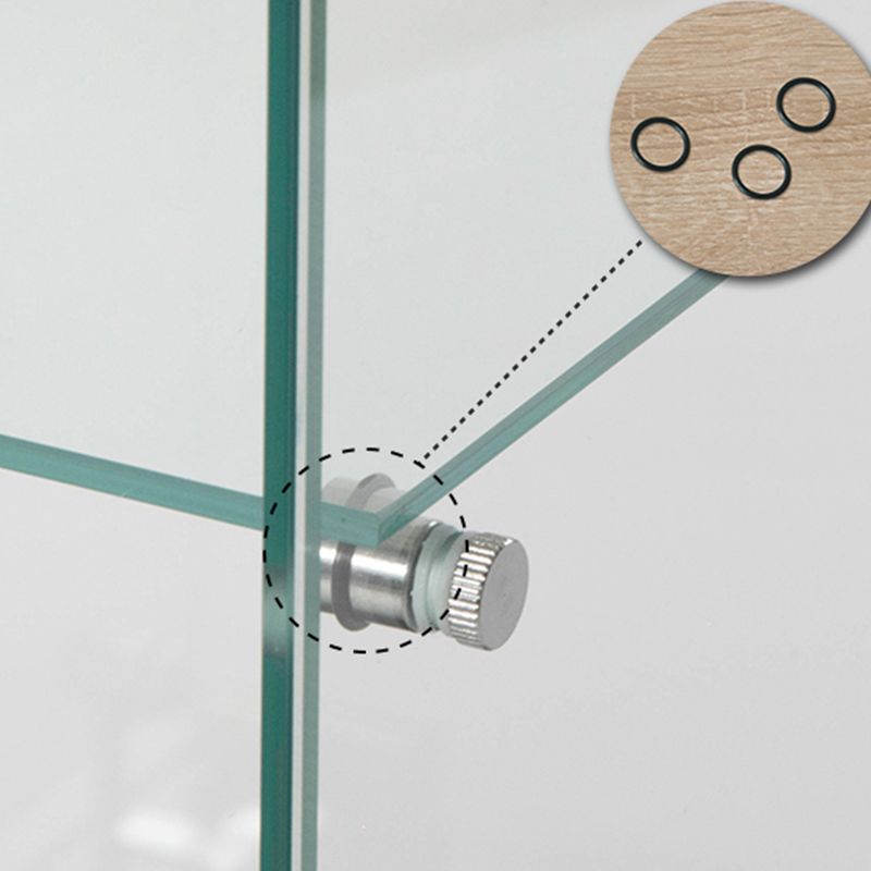 温かいガラスのキュリオキャビネットベッドルーム用のモダンディスプレイキャビネット、64 "h x 14.5" w