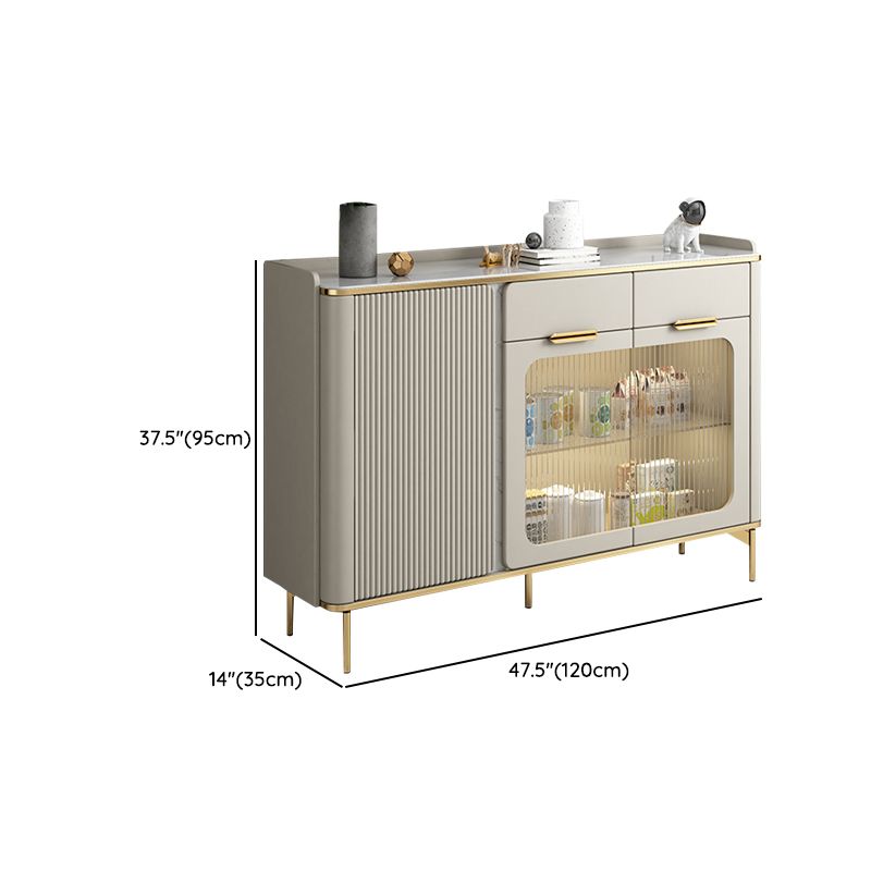 Scheda laterale Glam Sideboard ABBIETTRO COMPLETO con cassetti per soggiorno